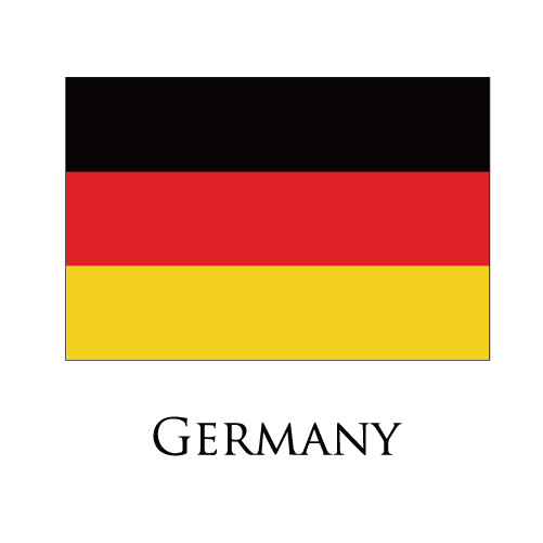 Germany flag logo iron on paper